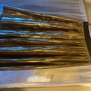Women’s Gold- Pleaded Skirt